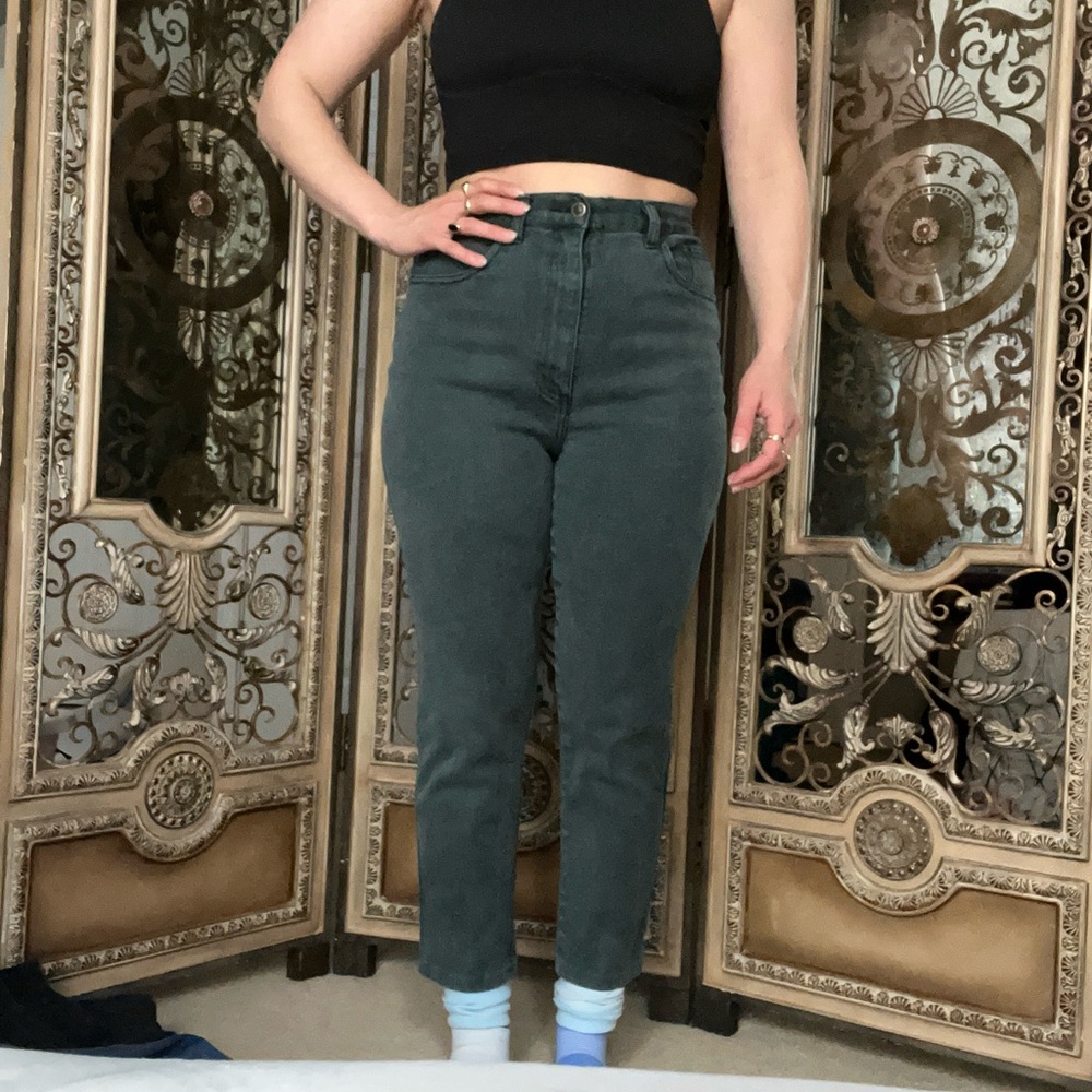 Westport Teal-Green Denim Jeans